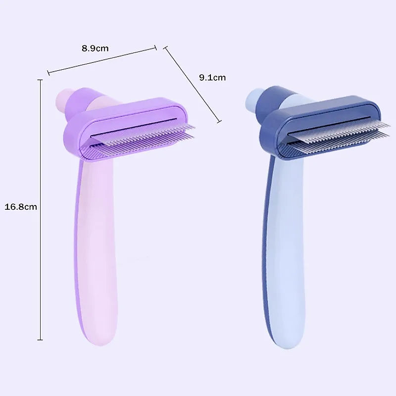 Woof Wink Self-Cleaning Double-Row Grooming Brush