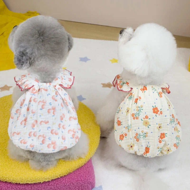 Woof Wink Sweet Princess Cotton Dress for Dogs & Cats