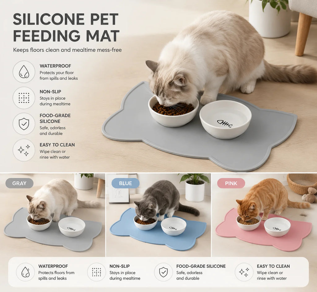 Woof Wink Waterproof Silicone Feeding Mat