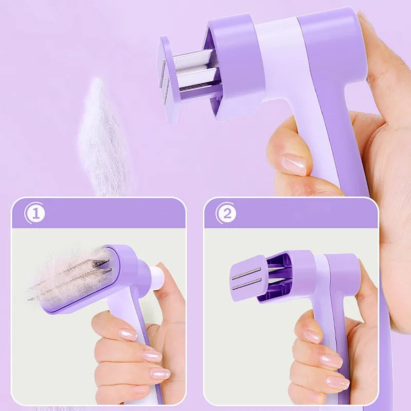 Woof Wink Self-Cleaning Double-Row Grooming Brush