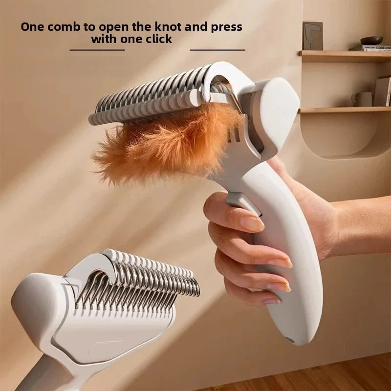 Woof Wink Curved Detangling Comb for Long Coats