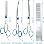 Woof Wink Round-Tip Safety Grooming Scissors