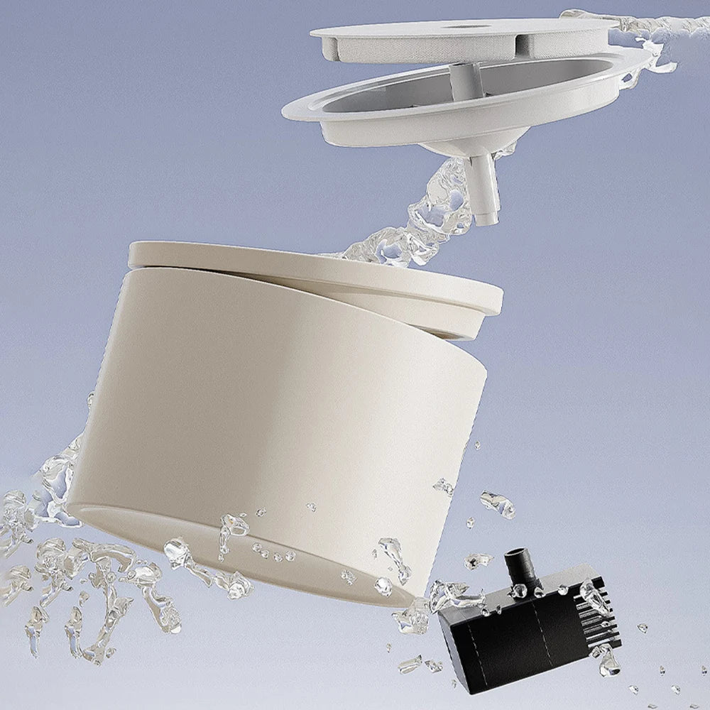 Woof Wink Ceramic Flowing Water Fountain for Cats & Dogs