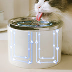 Woof Wink Ceramic Flowing Water Fountain for Cats & Dogs
