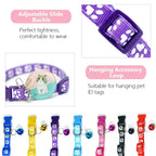 Woof Wink Paw Print Bell Collar for Cats & Small Dogs