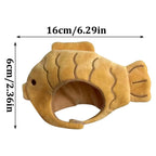 Woof Wink Playful Fish Costume Hat for Cats