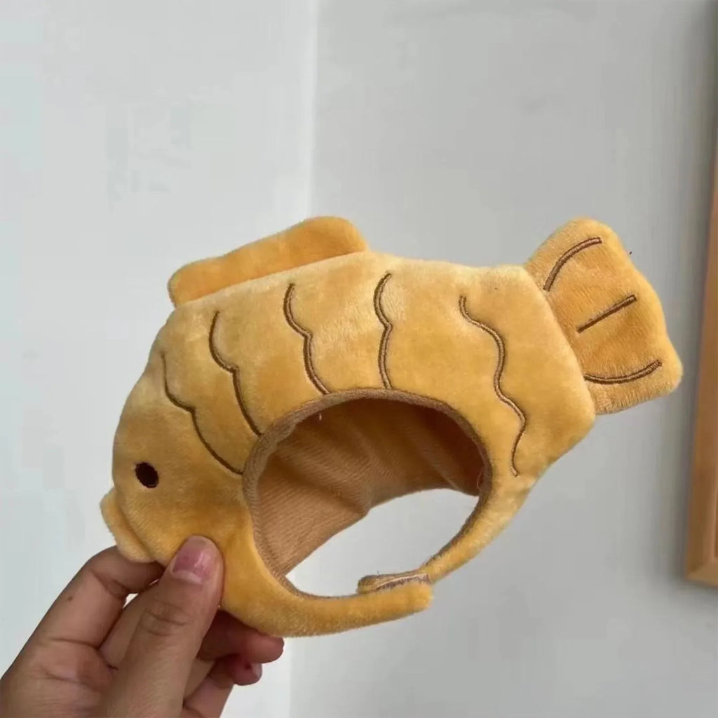 Woof Wink Playful Fish Costume Hat for Cats