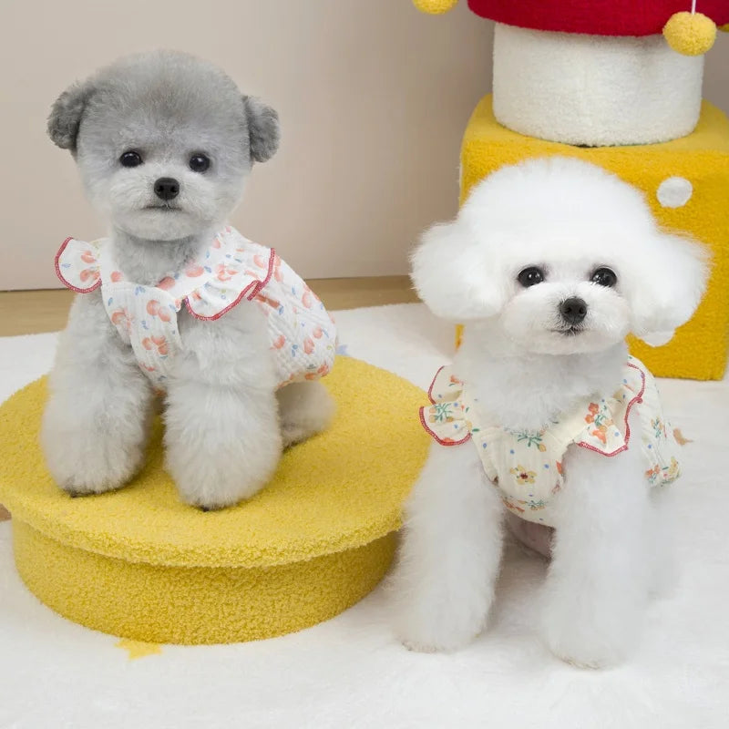 Woof Wink Sweet Princess Cotton Dress for Dogs & Cats