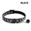 Woof Wink Paw Print Bell Collar for Cats & Small Dogs