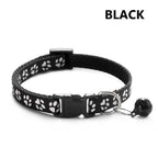 Woof Wink Paw Print Bell Collar for Cats & Small Dogs